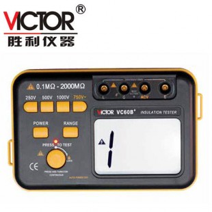 胜利仪器(VICTOR) 数字兆欧表VC60B+ 绝缘电阻测试仪